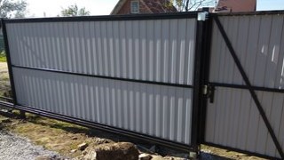 Купить сваи для ворот в Ухта. Заказать ворота на сваях под ключ от 22122 руб